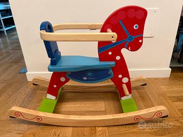 Cavallo a dondolo in legno ItsImagical