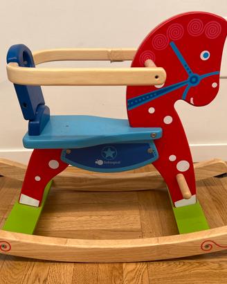 Cavallo a dondolo in legno ItsImagical