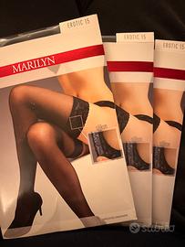 Tre paia calze autoreggenti nere