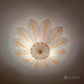 plafoniera + applique Murano