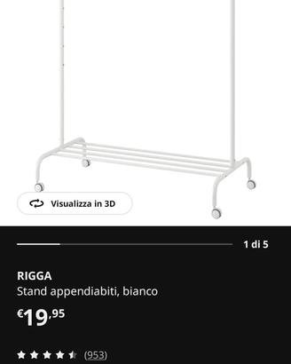 RIGGA Appendiabiti IKEA