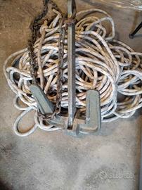Ancora da 8 kg più catena più 50 metri di corda