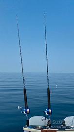 Coppia di canne da traina/drifting