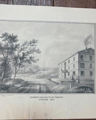 Tabiano (Parma). Ripr litogr. Albergo BagniTabiano