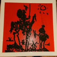 Quadro Don Chisciotte e Sancio Panza