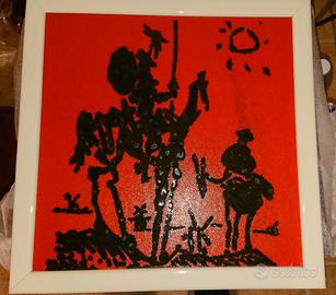 Quadro Don Chisciotte e Sancio Panza