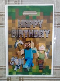 Sacchetti compleanno Minecraft