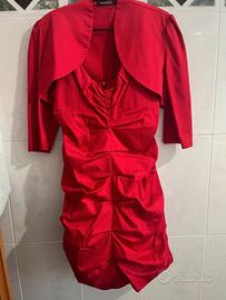 Abito da cerimonia tubino rosso Sosya L