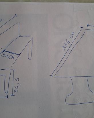 panche e tavolo per bambini