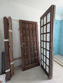 Portone legno massello 