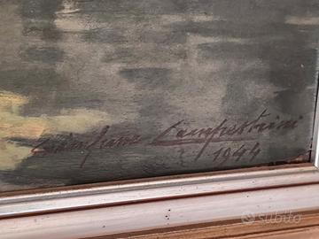 Quadro olio su legno Gianfranco Campestrini