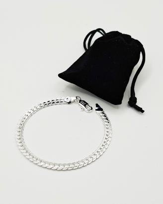 bracciale argento  spina di pesce uomo donna 