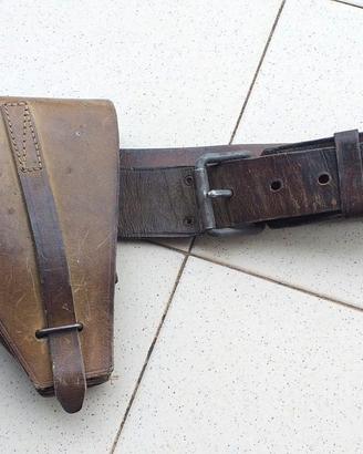 Cinturone fondina grigioverde 1GM Beretta 1915/17