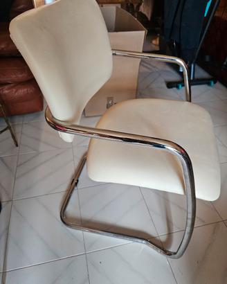 Poltroncine (set) bianche da ufficio