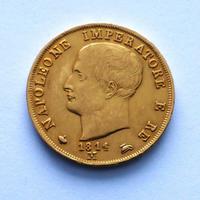 Moneta d’oro 40 Lire 1814