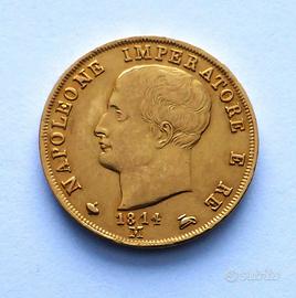 Moneta d’oro 40 Lire 1814