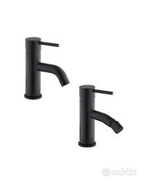 kit rubinetti Paini lavabo + bidet nero opaco