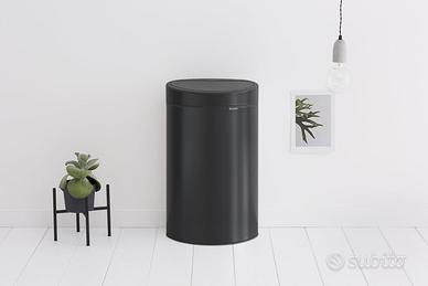 Brabantia Touch Bin New Pattumiera Matt Black, 40L