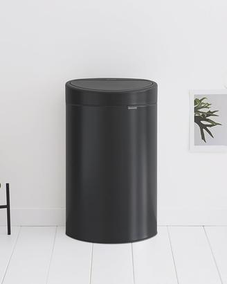 Brabantia Touch Bin New Pattumiera Matt Black, 40L
