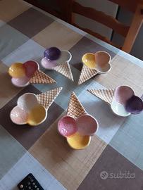 servizio per gelato