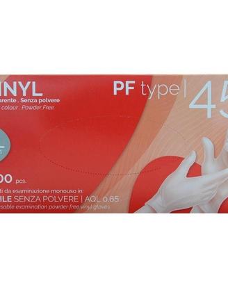 Guanti in vinile senza polvere monouso 200 pz