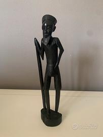 Scultura africana in legno vintage