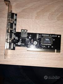 Scheda pci 5 porte usb 2.0