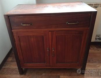 mobile antico due ante fatto a mano primo 1900