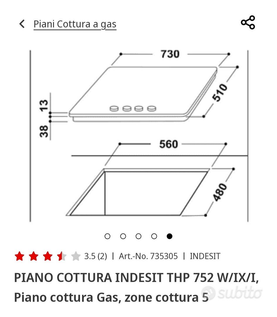 piano cottura 5 fuochi INDESIT nuovo - Elettrodomestici In vendita