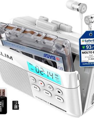 Mangiacassette Player Convertitore MP3