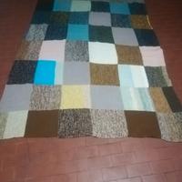 Coperta - Plaid fatta a mano in lana al 100%