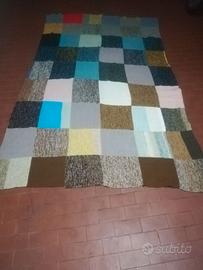 Coperta - Plaid fatta a mano in lana al 100%