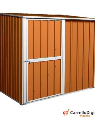 Box casetta giardino Acciaio 174x100 legno chiaro