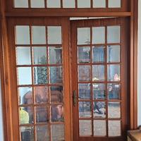 Porta con vetrata per interno