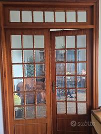 Porta con vetrata per interno