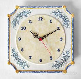 Orologio a muro quadrato in ceramica