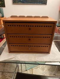 Cassettiera porta cavi vintage