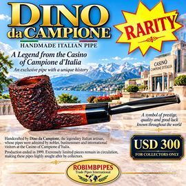 RARA PIPA DINO DA CAMPIONE LEGGENDA ITALIANA