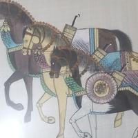 Quadro su tela, tema cavalli