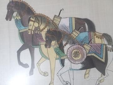 Quadro su tela, tema cavalli