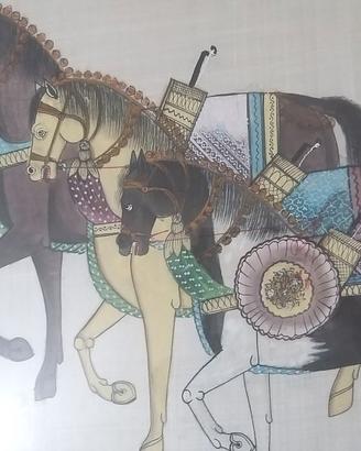 Quadro su tela, tema cavalli