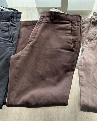 Lotto pantaloni di cotone  uomo taglia 46
