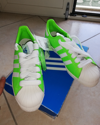 Scarpe Adidas superstar 80s nigo green