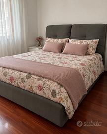 Letto matrimoniale calliope grigio scuro