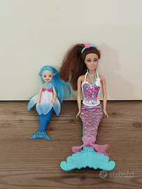 Barbie Sirenetta e Barbie bambina sirena