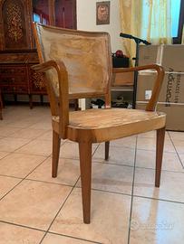 Sedie poltrone in legno vintage