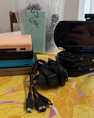 7 console Psp e Nintendo DS da riparare