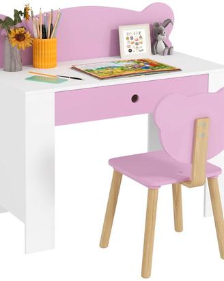 Set Scrivania per Bambini con Cassetto e Sedia