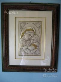 Quadri in argento con madonna