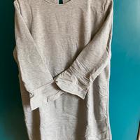 Vestito Grigio Felpa